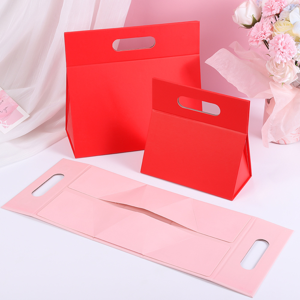 Caja de absorción magnética portátil triangular transfronteriza caja de regalo de color sólido conformación creativa portátil caja de regalo plegable