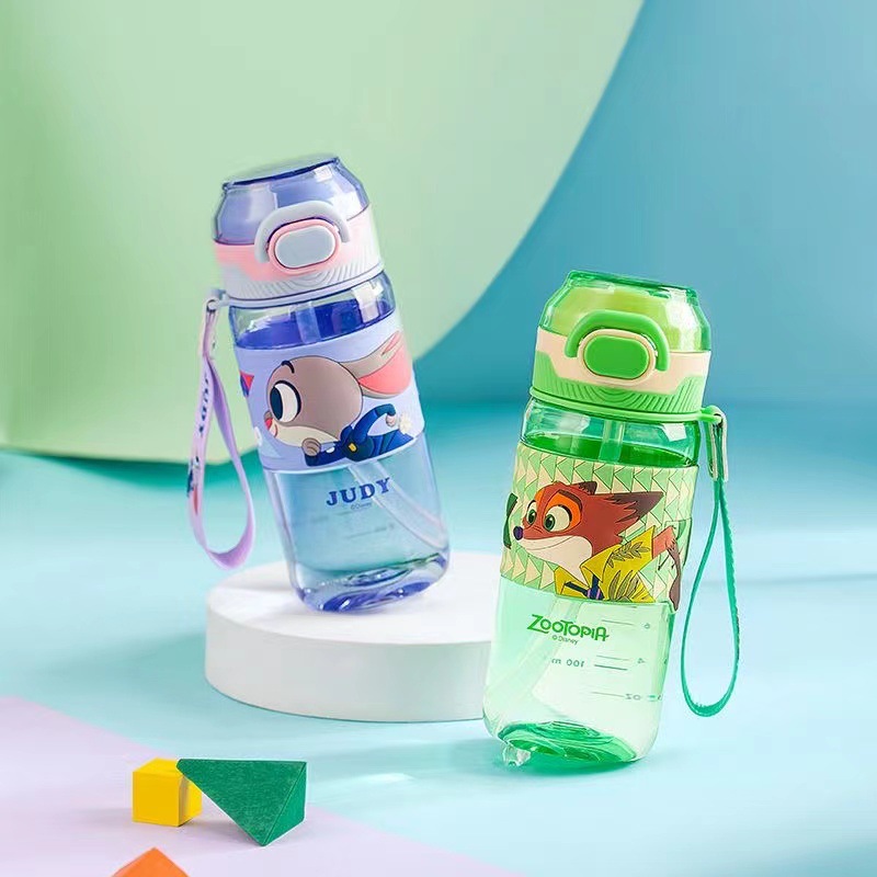 新款迪士双饮杯疯狂动物城小学生夏季水杯随手杯