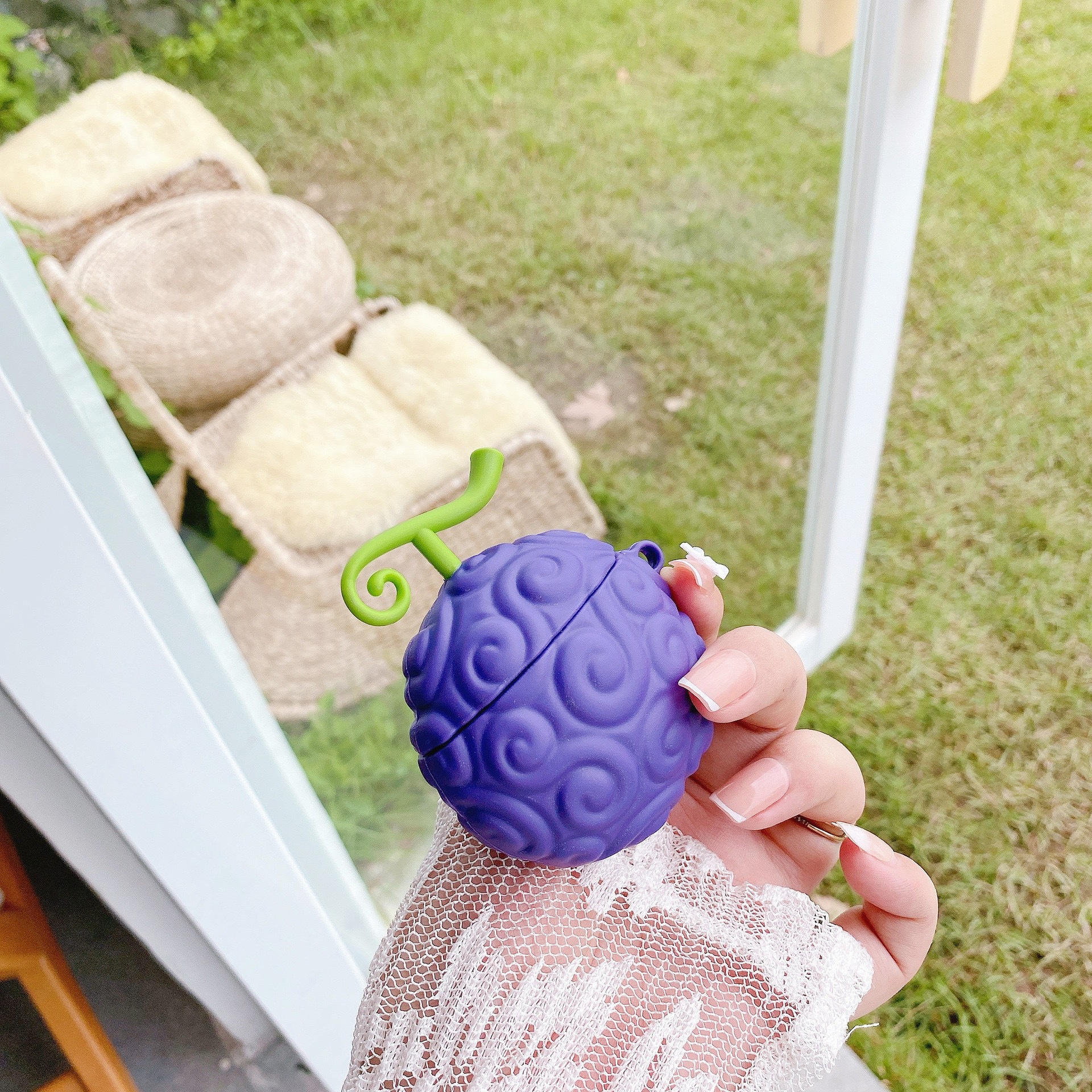 Силиконовый чехол для AirPods One Piece (Дьявольский плод)