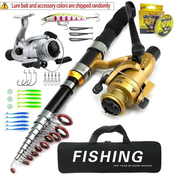 1.8 meters 2.1 meters portable remote cast rod wheel fishing gear Luya rod full set of sea fishing hook line foreign trade wholesale