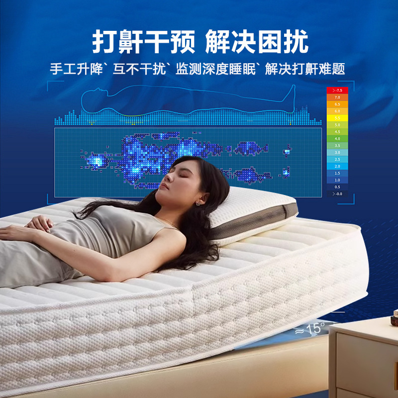 Simmons ラテックススマート電動マットレスマッサージ音声睡眠モニタリングいびき防止マットレス、妊婦向けにカスタマイズ可能|undefined