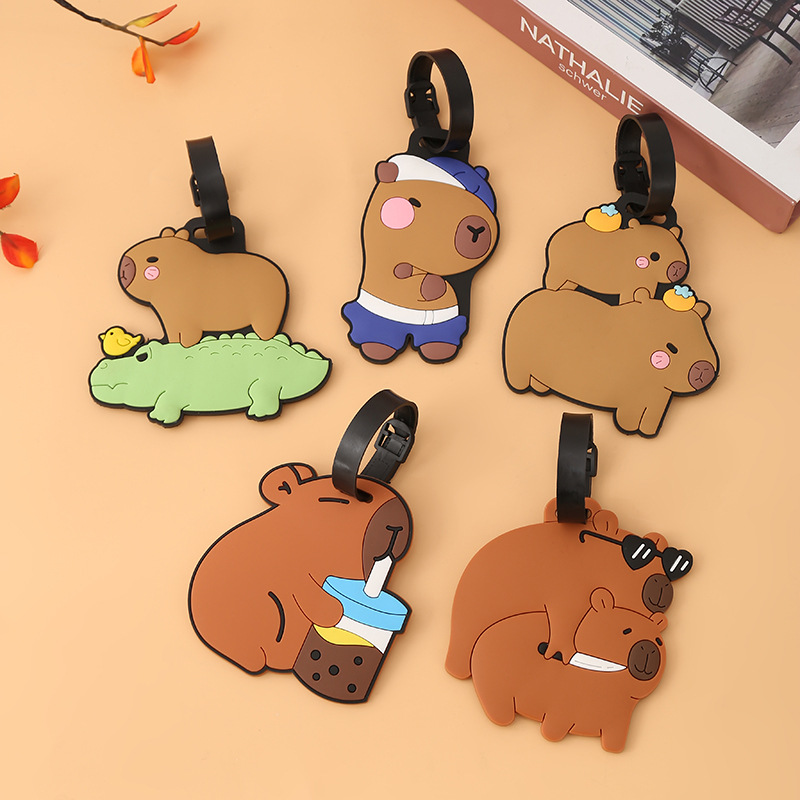 Capybara bagagerem i silikon för väskor och ryggsäckar_voghion.com