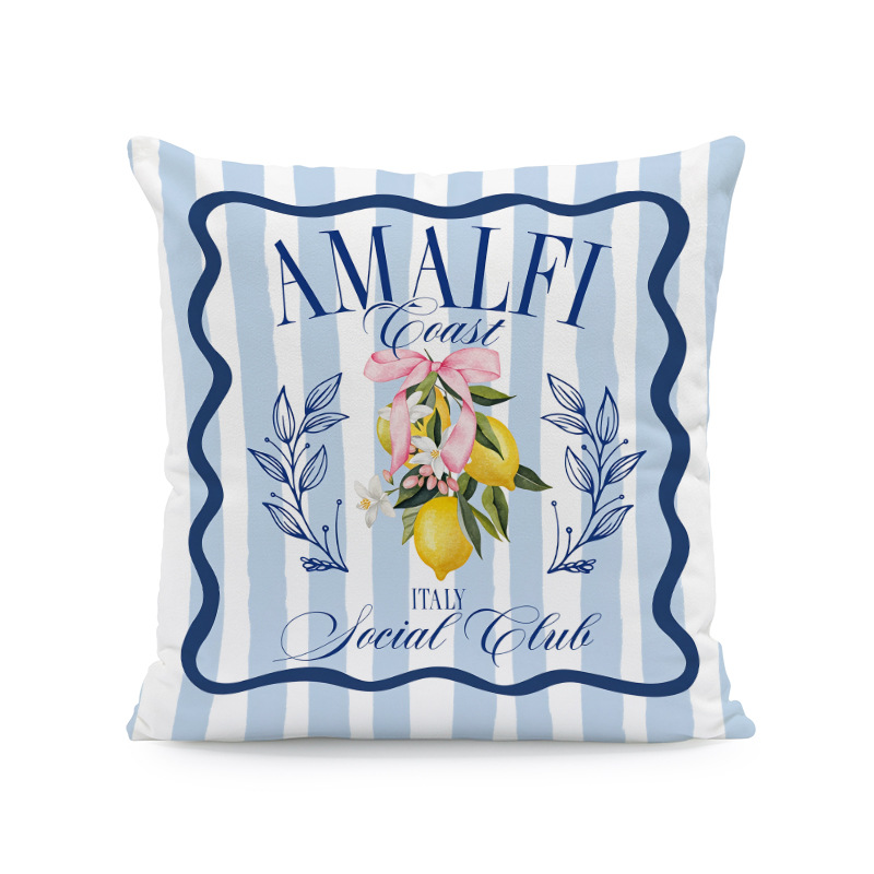 Área de agua fruta almohada cubierta camión de verano limón bicicleta sofá decoración cojín cubierta (sin núcleo de almohada)