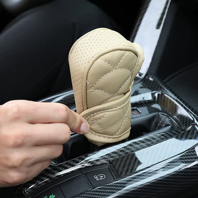 protection cover leather gear cover: Sürətlər qutusu və əl tormozu başlıqları