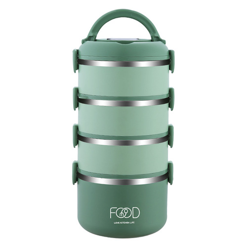 Yimai 304 stainless steel office worker portable pot multi-layer lunch box student large capacity lunch insulated lunch box