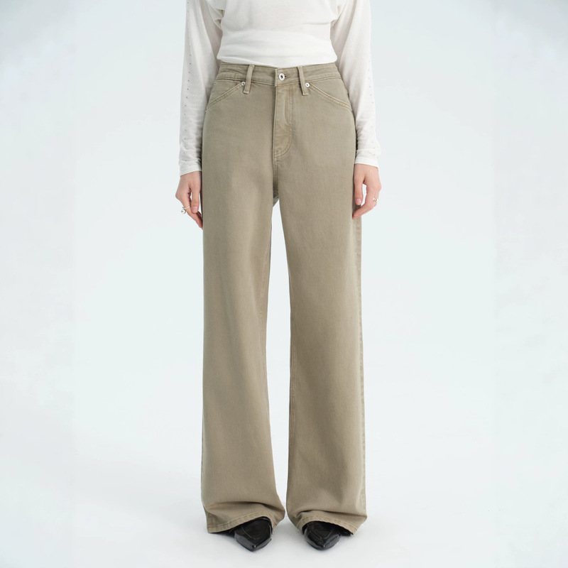 MBB High-End Loose Straight-Leg Jeans for Women, Autumn and Winter, High-Waisted, Slimming, Maillard Retro, Versatile Commuting Long Pants MBB High-End Loose Straight-Leg Jeans for Women, Autumn and Winter, High-Waisted, Slimming, Maillard Retro, Versatile Commuting Long Pants