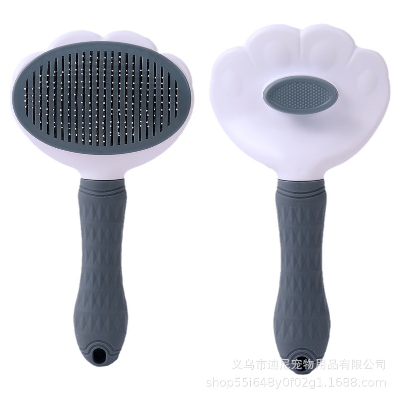Peine para mascotas con una tecla para eliminar el peine de depilación flotante, peine para perros, peine para gatos, peine para gatos, peine para gatos, suministros para mascotas