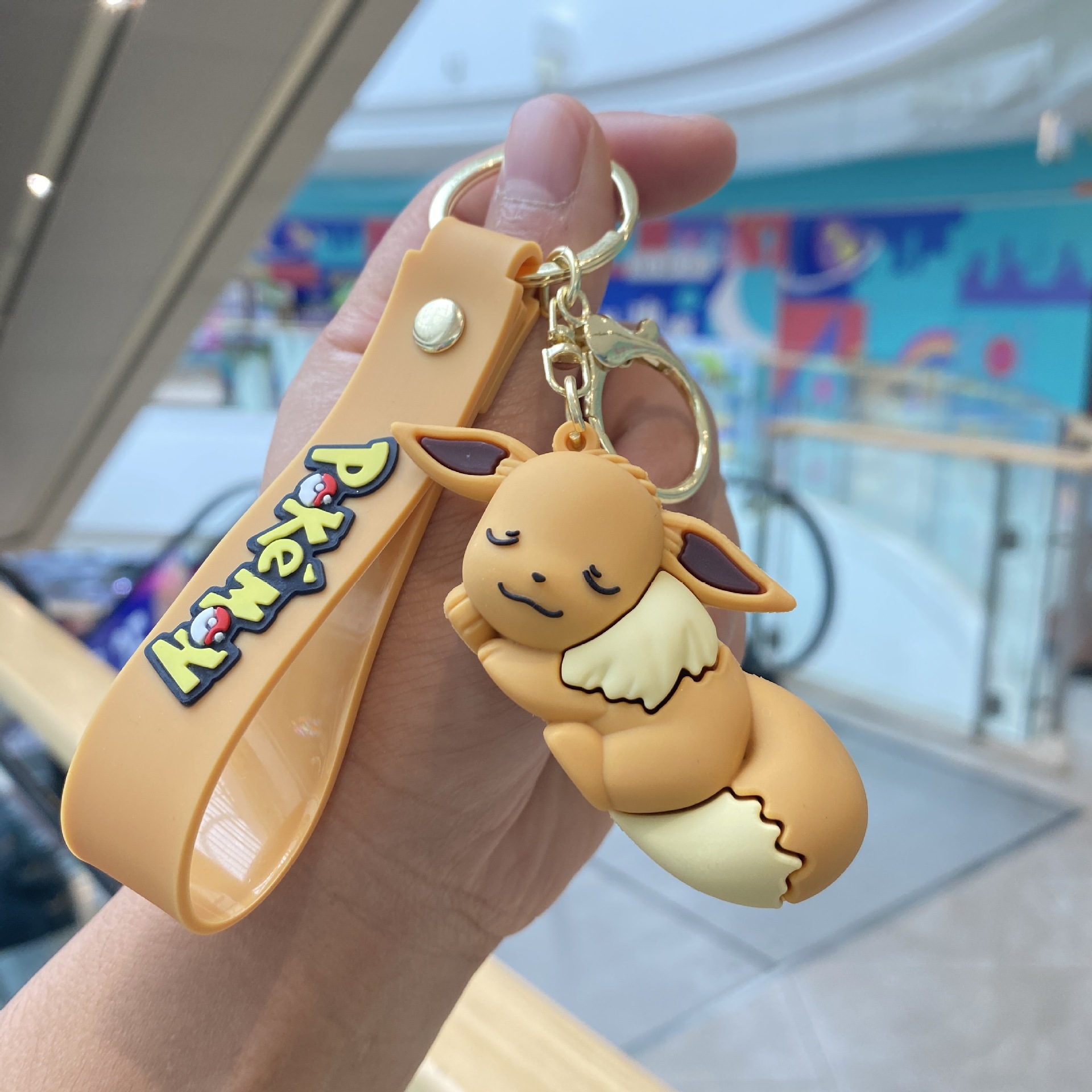 Nuevo estilo de dormir Zibao Ke Meng llavero colgante Lindo Pikachu muñeca bolsa adornos coche pequeño regalo al por mayor