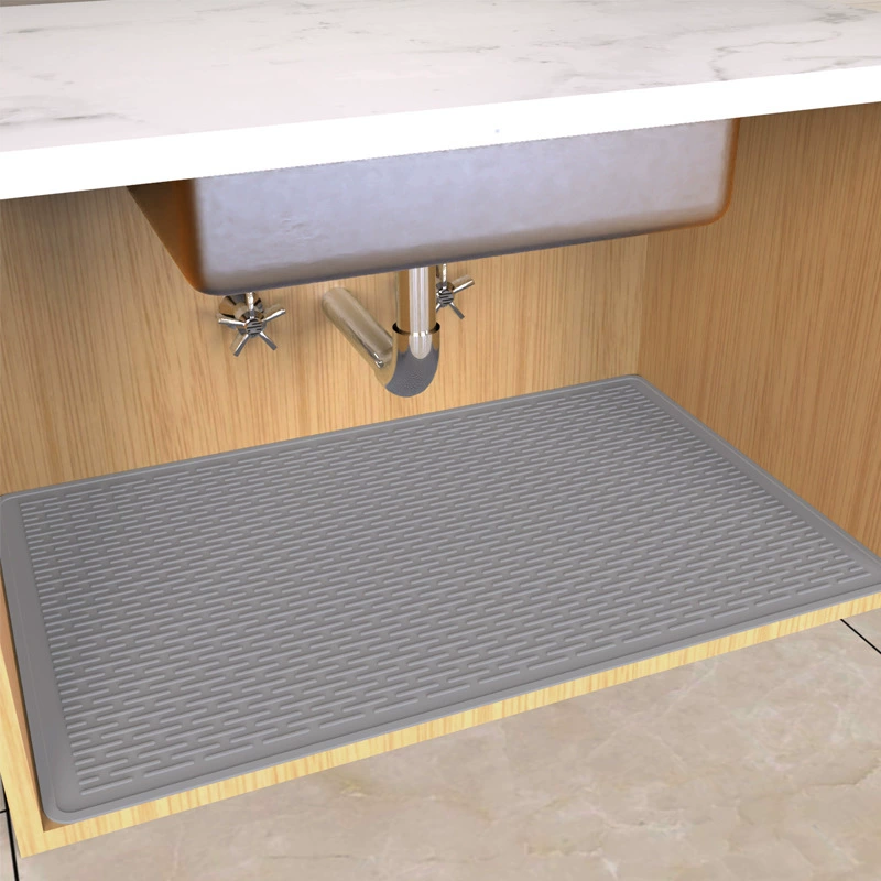 Трансграничный силиконовый коврик для раковины, сливной коврик, силиконовый коврик для дна шкафа, изоляционный коврик, противоскользящий коврик, защита от протечек, коврик для хранения сточных вод