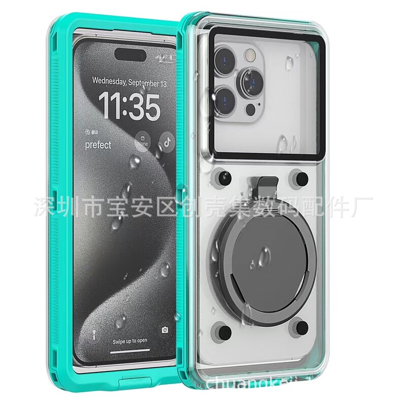 For Apple Samsung Huawei Xiaomi OPPO 6.9 Screen Universal Self-Test Waterproof Phone Case Wet Hand Touch