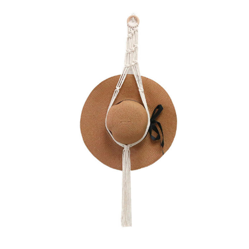 Cuerda de algodón sombrero de pared colgante 80CM