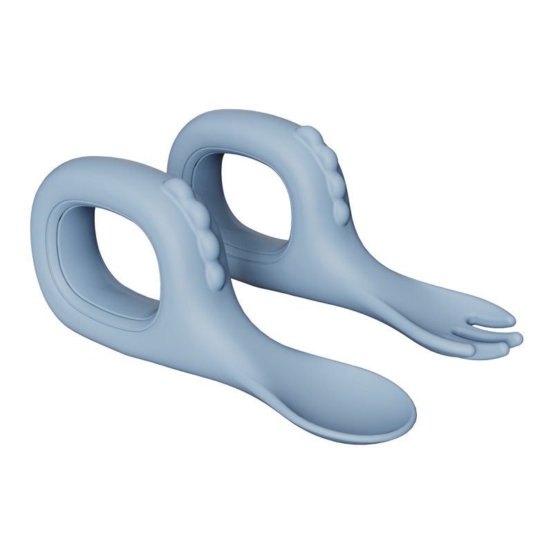 블루 공룡 포크 스푼