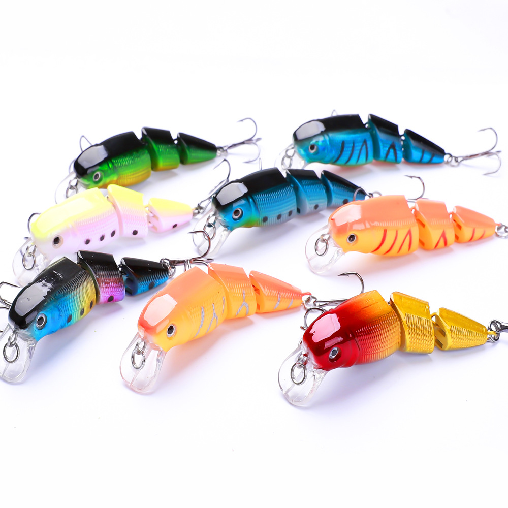 FTK multicolor tres secciones Loya cebo 11.5cm / 15g simulación multi-sección Mino cebo de pesca al aire libre transfronteriza mayorista