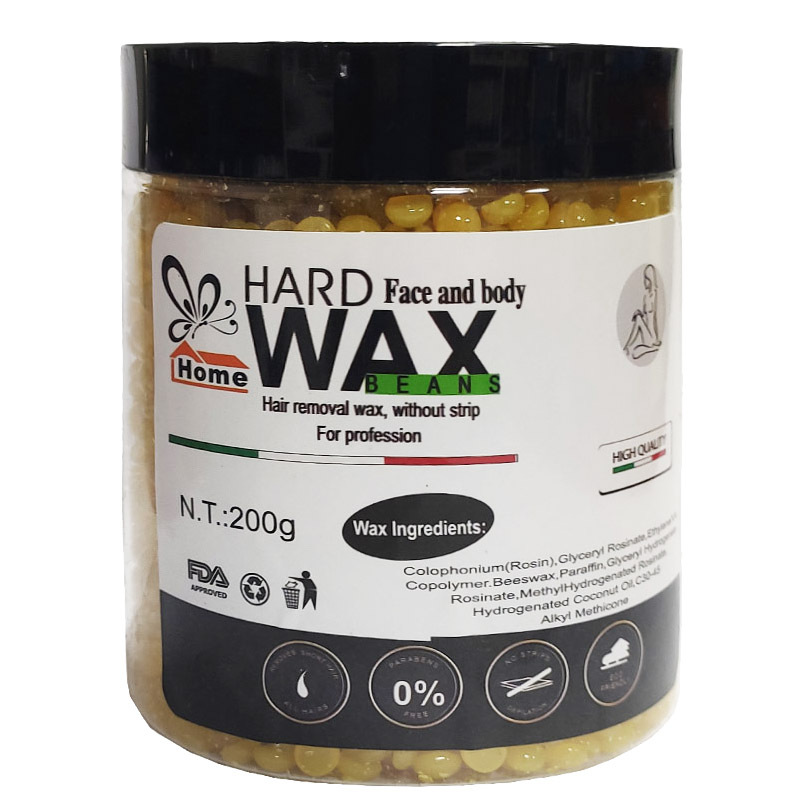 Nuevo 200g cera de abejas depilación cera frijoles depilación cera de abejas partículas sólidas crema de depilación sin papel partes privadas cera nacarada frijoles