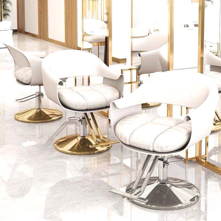 理髪店のヘアカット椅子ステンレス鋼理髪椅子ネットヘアサロン専用のハイエンド理髪店の座席|undefined