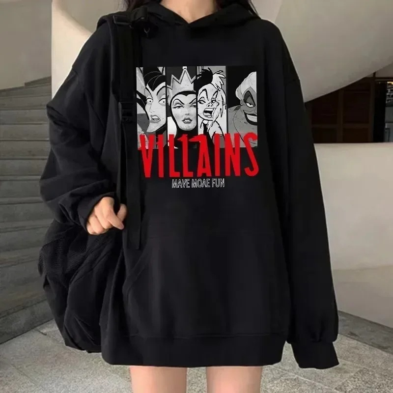 Anime Hoodie Cartoon Villain Printed Sweatshirt Autumn Wome