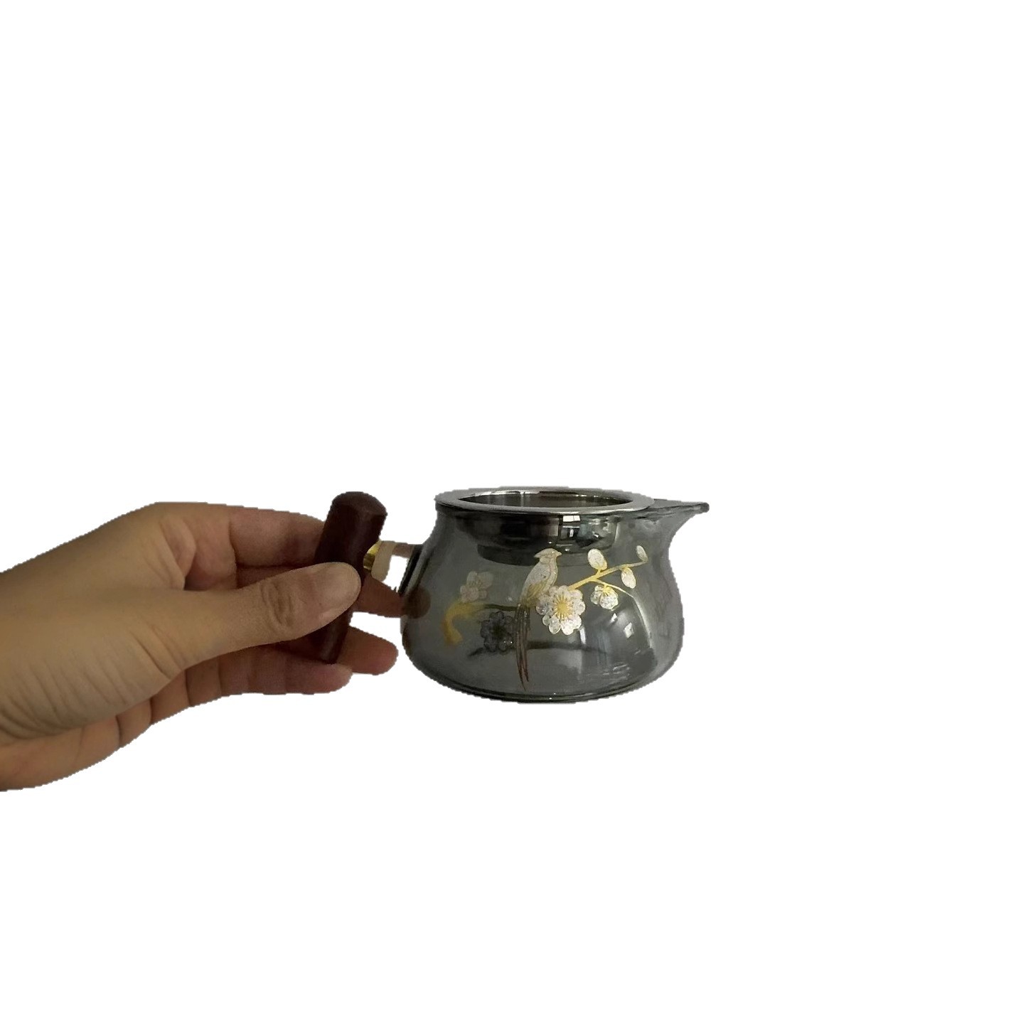 Mayorista de madera japonesa taza de vidrio justicia gruesa resistente al calor divisor de té kung fu accesorios de té té té té loto
