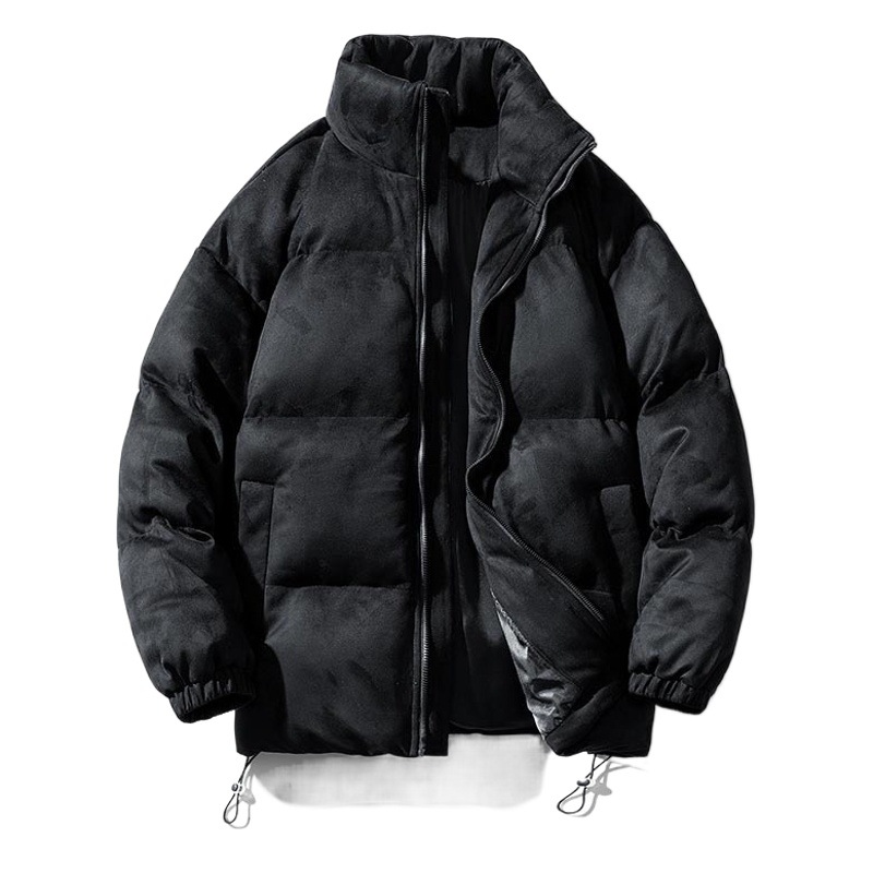 2023 nueva capa acolchada de algodón de gamuza abrigo de algodón acolchado de los hombres de moda de invierno japonés abrigo de pan suelto abrigo de algodón acolchado de moda