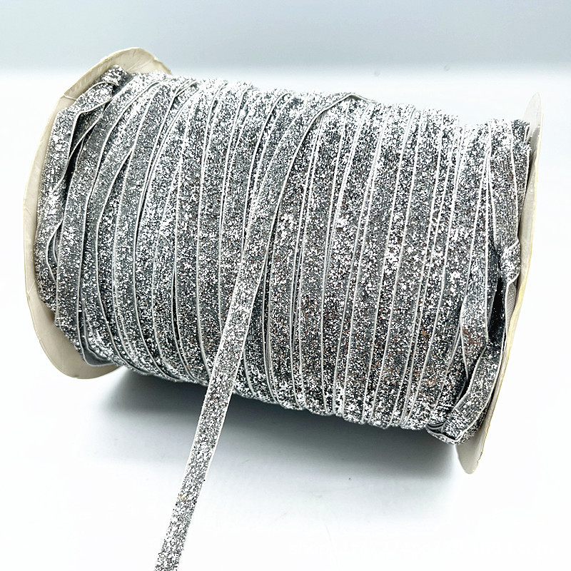 Fabricantes al por mayor 1CM hechos a mano embalaje de regalos de cinta de lana unilateral cinta de cebolla cinta de terciopelo decoración DIY