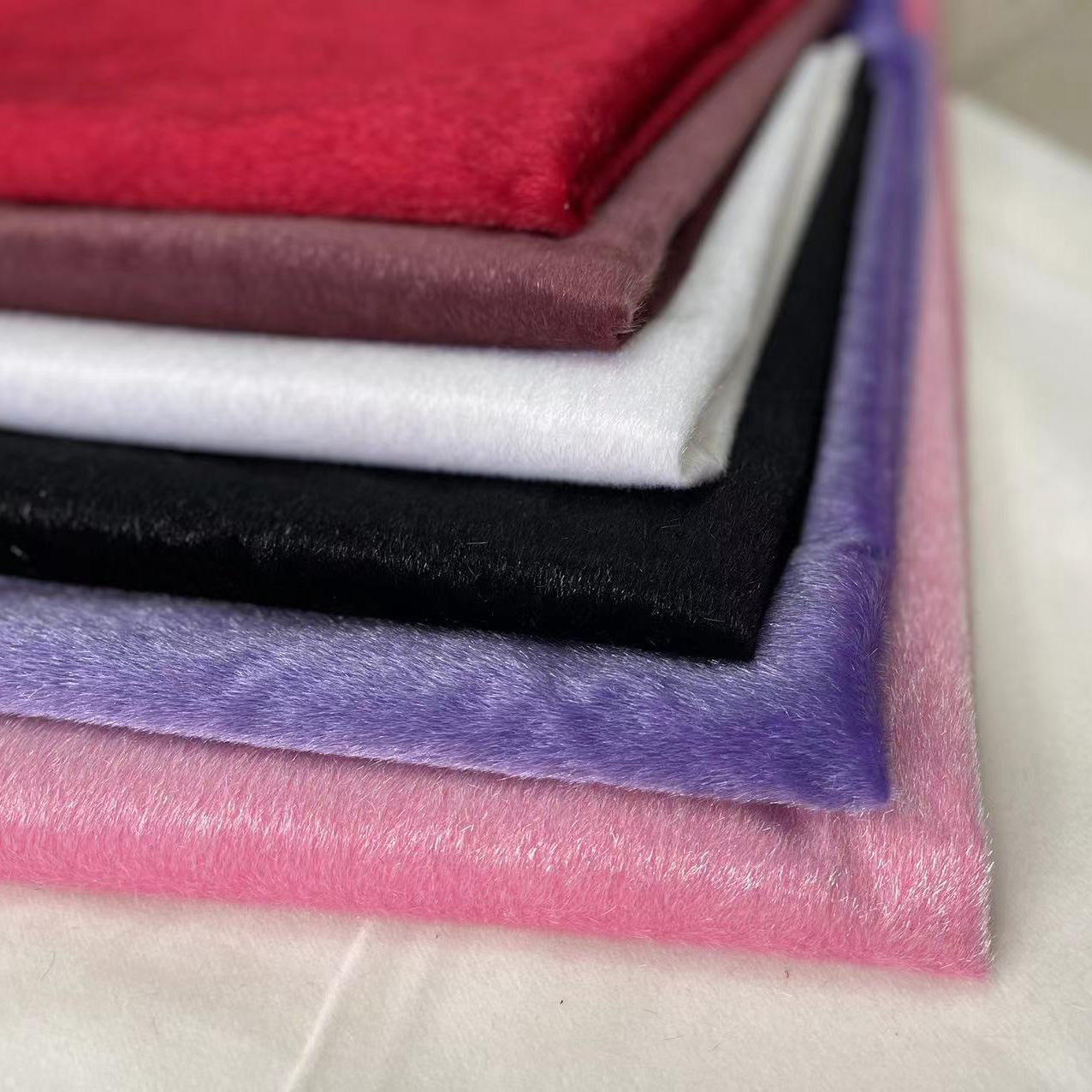 厂家直销 马毛面料 植绒绒布 马毛植绒 仿马毛植绒纯色单面 2255