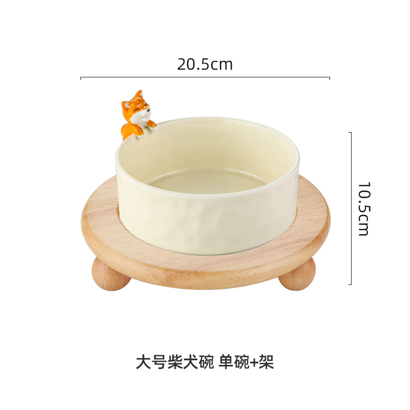 Entrada llave de entrada cerámica Shiba Inu gato lindo salón Mesa café zapato cosméticos joyería almacenamiento Tazón