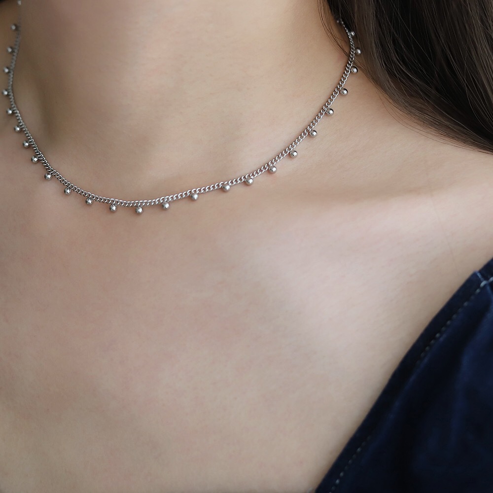 Women's Gender PVD Coated Real Gold Plated 18K Gold Solid Color 304 Stainless Steel Titanium Steel Retro Waterproof Non Tarnish 304 Stainless Steel Necklace