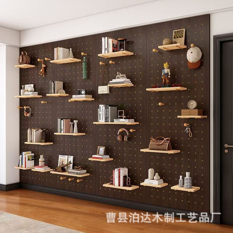 Perforated board dressing mirror, popular hidden full-length mirror for entryway, wall-mounted, retractable, sliding fitting mirror