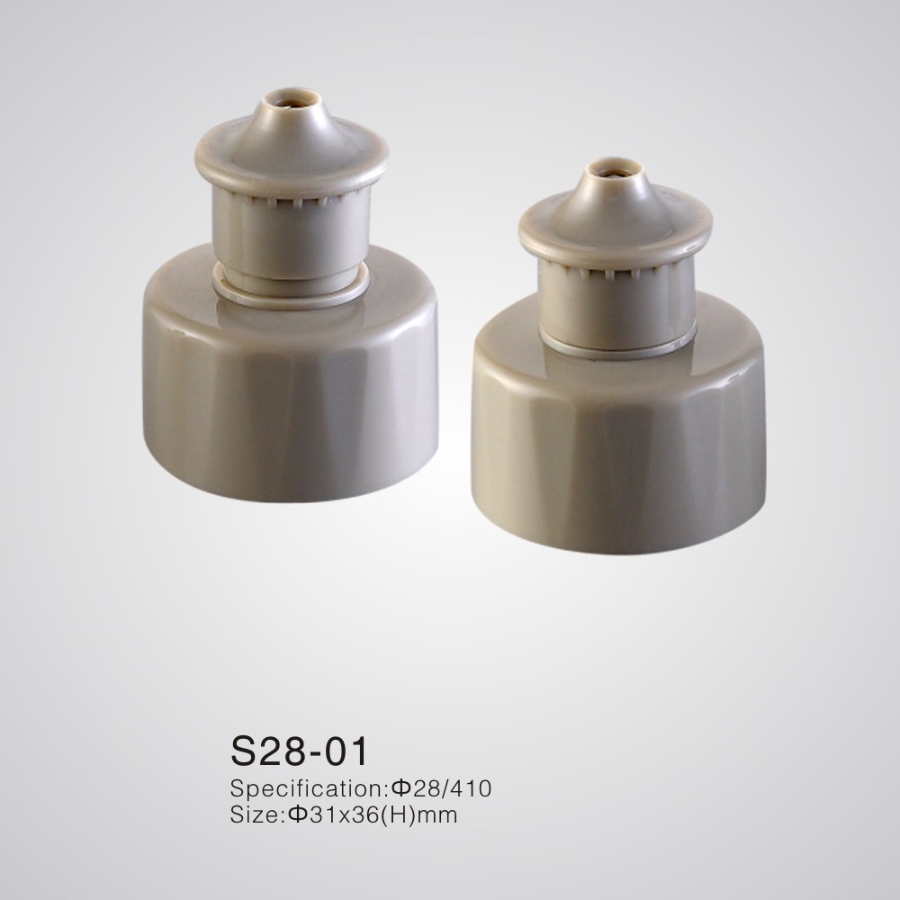 宏邦S28-01 提拉塑料盖 28牙光面瓶盖 余姚优质厂家直销