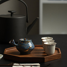 无关风月功夫茶具套装高档家用办公室中式陶瓷侧把壶茶杯礼盒装