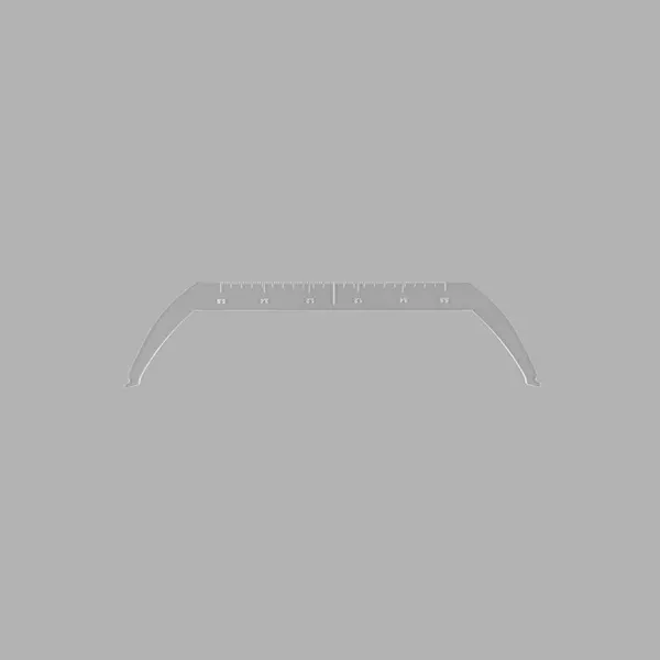 The new eyebrow bow line ruler with scale soft ruler tattoo balance thrush positioning eyebrow symmetrical line auxiliary ruler