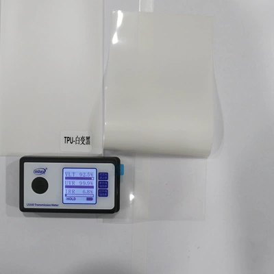 Tpu Light Film Factory Wholesale Full Roll Film Headlight and Taillight Protective Film Repair Anti-Scratch Dark and Light Black Car Film (Car headlight protective film) - tpu-discoloration-from-white-to-black-15215m