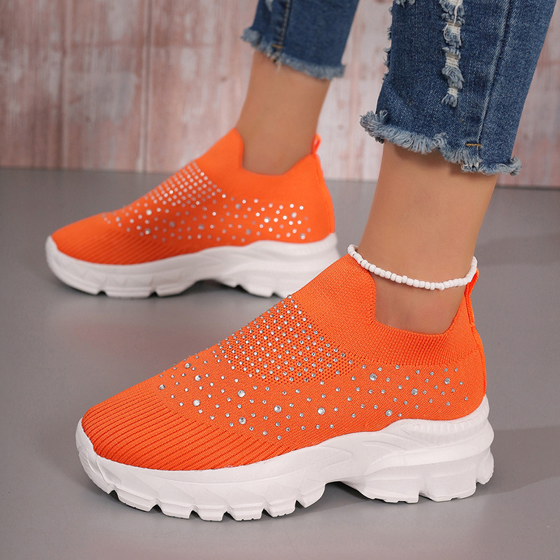 Women's Sports Solid Color Round Toe Sports Shoes display picture 4