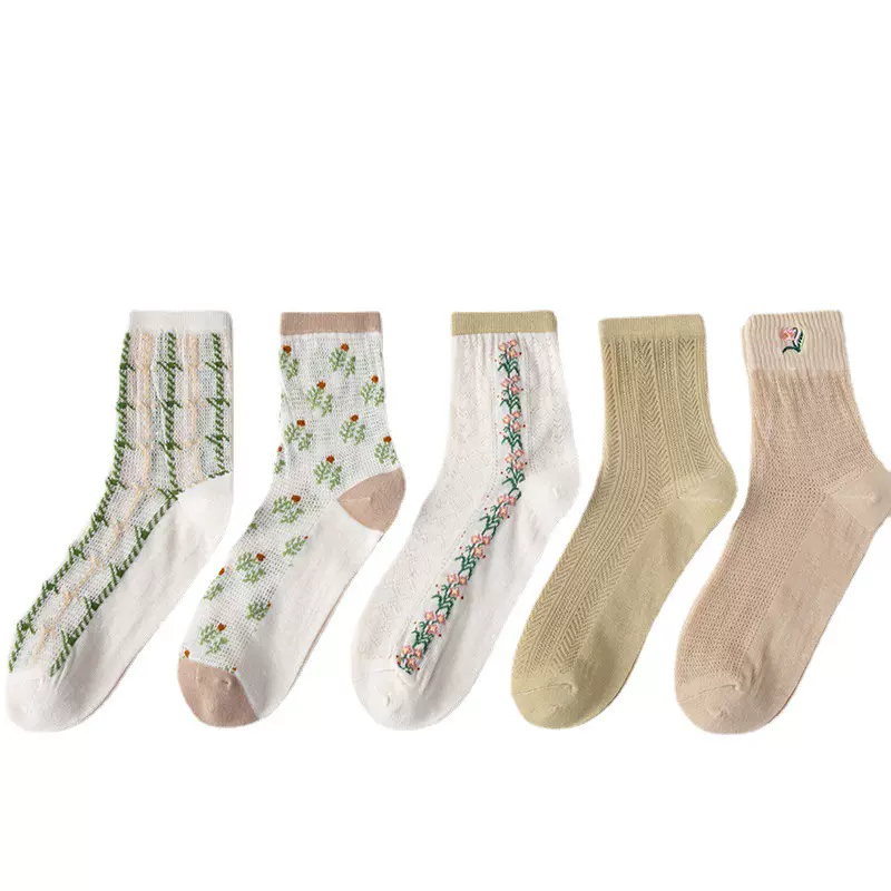 春秋日韩系文艺小清新薄款中筒袜森系风袜子女原宿学院风女袜现货