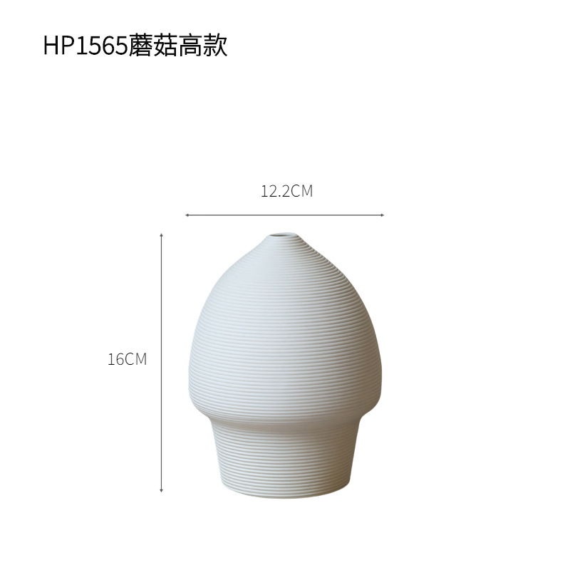 Simple llano flor seca florero de cerámica ins estilo TV gabinete decoración sala de estar flor seca arreglo de flores de escritorio decoración suave