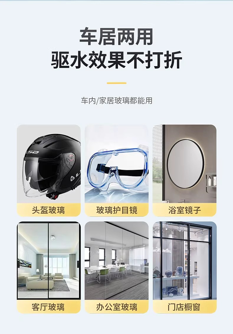 Suitable for Car Anti-Fog Agent, Car Defogger, Car Windshield Rearview Mirror Rainproof Agent, Long-Lasting Water Repellent