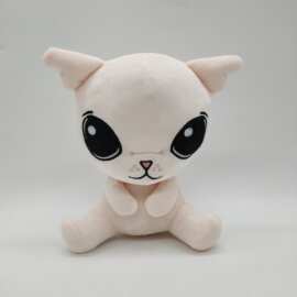 跨境新品Bingus Plush肉色小咪猫公仔 大眼猫玩偶 毛绒玩具玩偶
