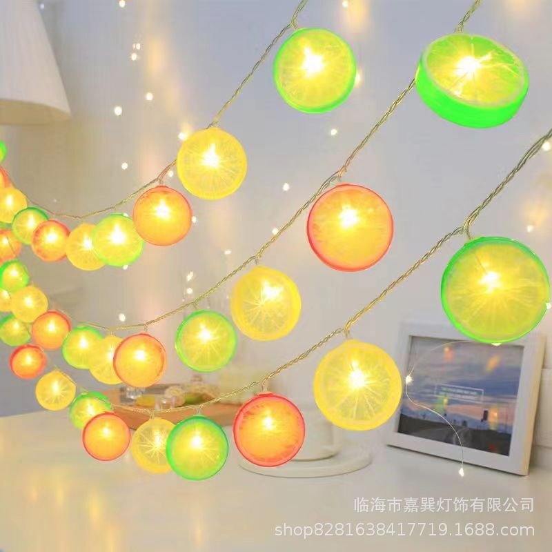 Led Lemon Slice Decorative Lights Ins Bedroom Colorful Lights Flashing String Lights Popular Lights Stall Night Market Holiday Atmosphere Lights Led Lemon Slice Decorative Lights Ins Bedroom Colorful Lights Flashing String Lights Popular Lights Stall Night Market Holiday Atmosphere Lights