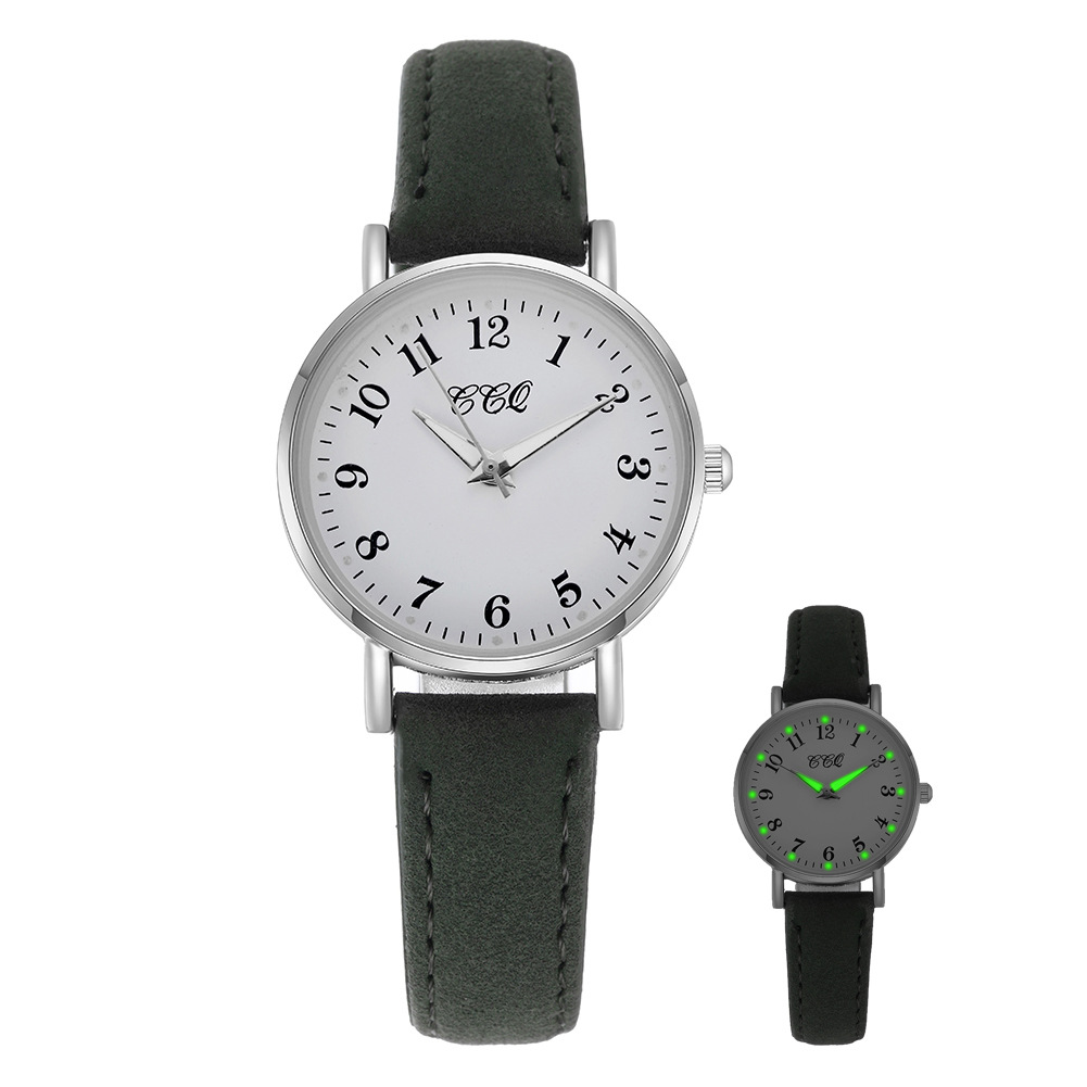 2024 Nuova cintura quadrante minimalista temperamento tendenza moda quarzo fresco orologio da donna lancette luminose_voghion.com