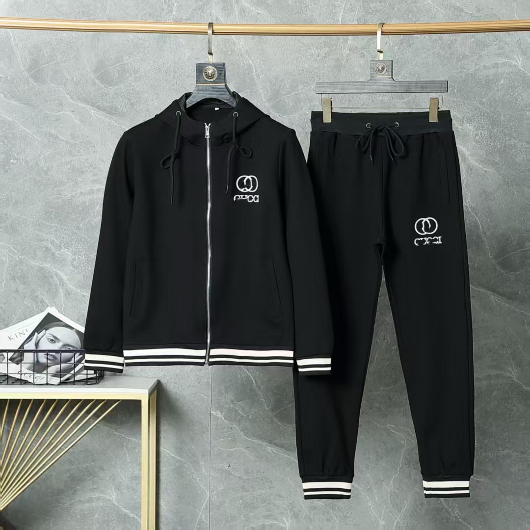 25 años de otoño y invierno de alta calidad nuevo estilo P casa marca de moda cardigan casual suéter deportivo conjunto de parejas
