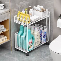 浴室収納ラック 浴室トイレ収納 洗濯機サイド 床置き洗濯洗剤収納ラック トロリー