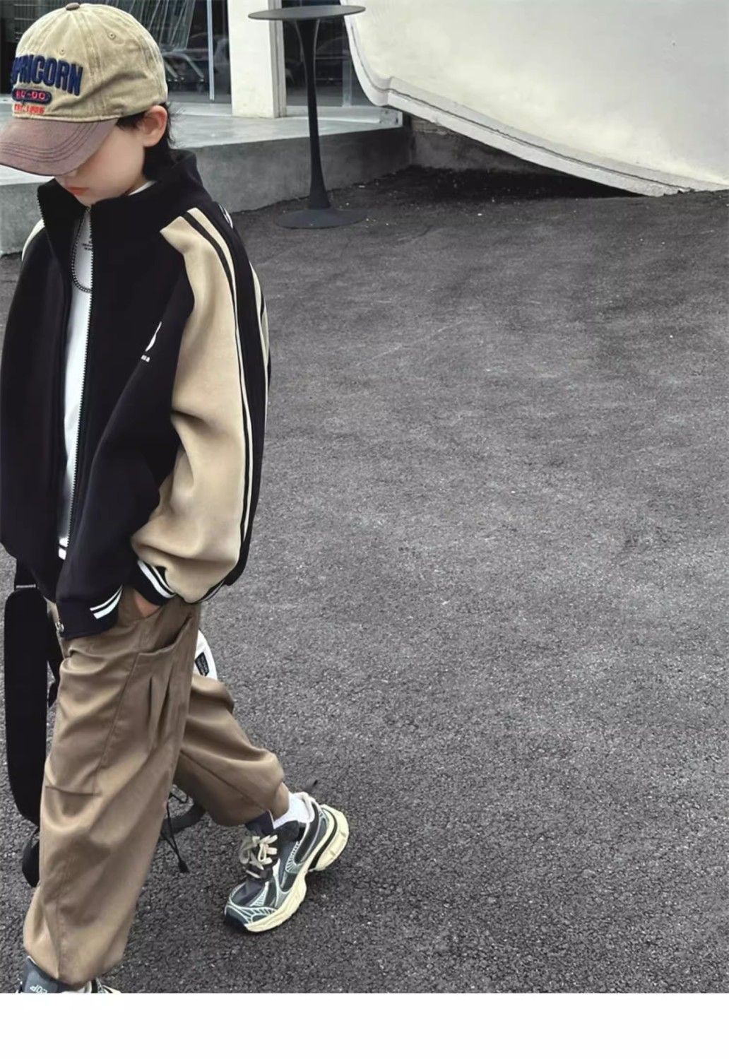 2024 neue lose Frühling und Herbst vielseitige Strickjacke, Mädchen hübscher Hoodie, Baseball-Jacke, trendy_voghion.com