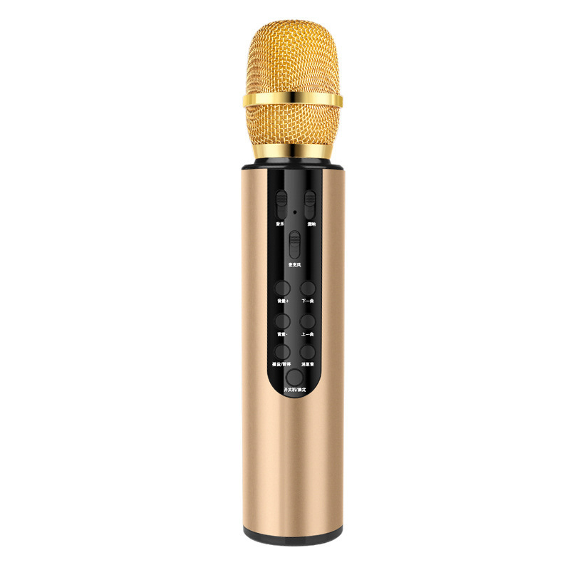 新型m 6マイク無線bluetoothコンデンサースピーカー二重スピーカーマイク音響一体マイクマイク音カード|undefined
