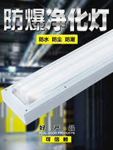 T8防爆净化灯单管双管40W日光灯全套仓库车间led防腐洁净荧光灯架