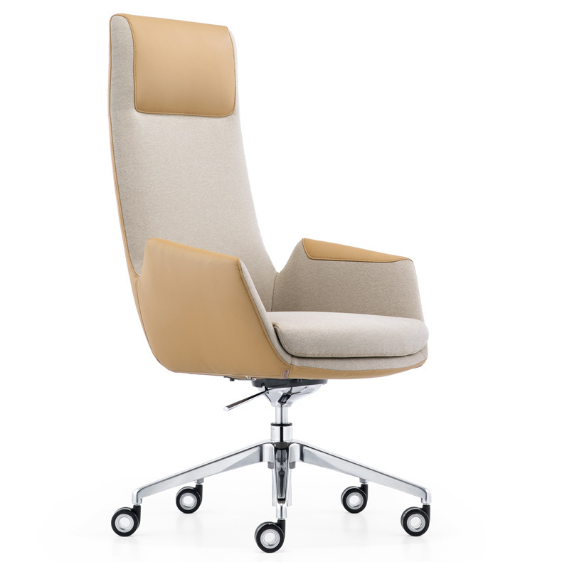 Loa146 Italian-Style Light Luxury Modern Minimalist Export Genuine Leather Computer Executive Chair Ergonomic Executive Leather Boss Chair