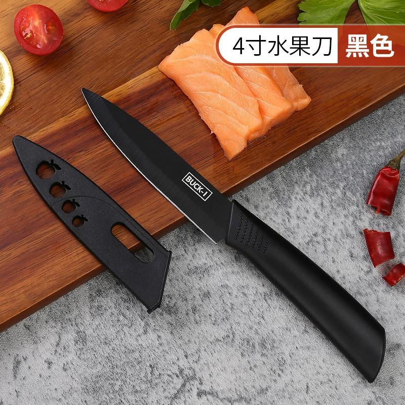 Черный стальной режущий инструмент для кухни, кухонный инструмент, доска для ножей из черной стали, нож-фрукты, дополнительная пища, общежитие, платформа комбинация