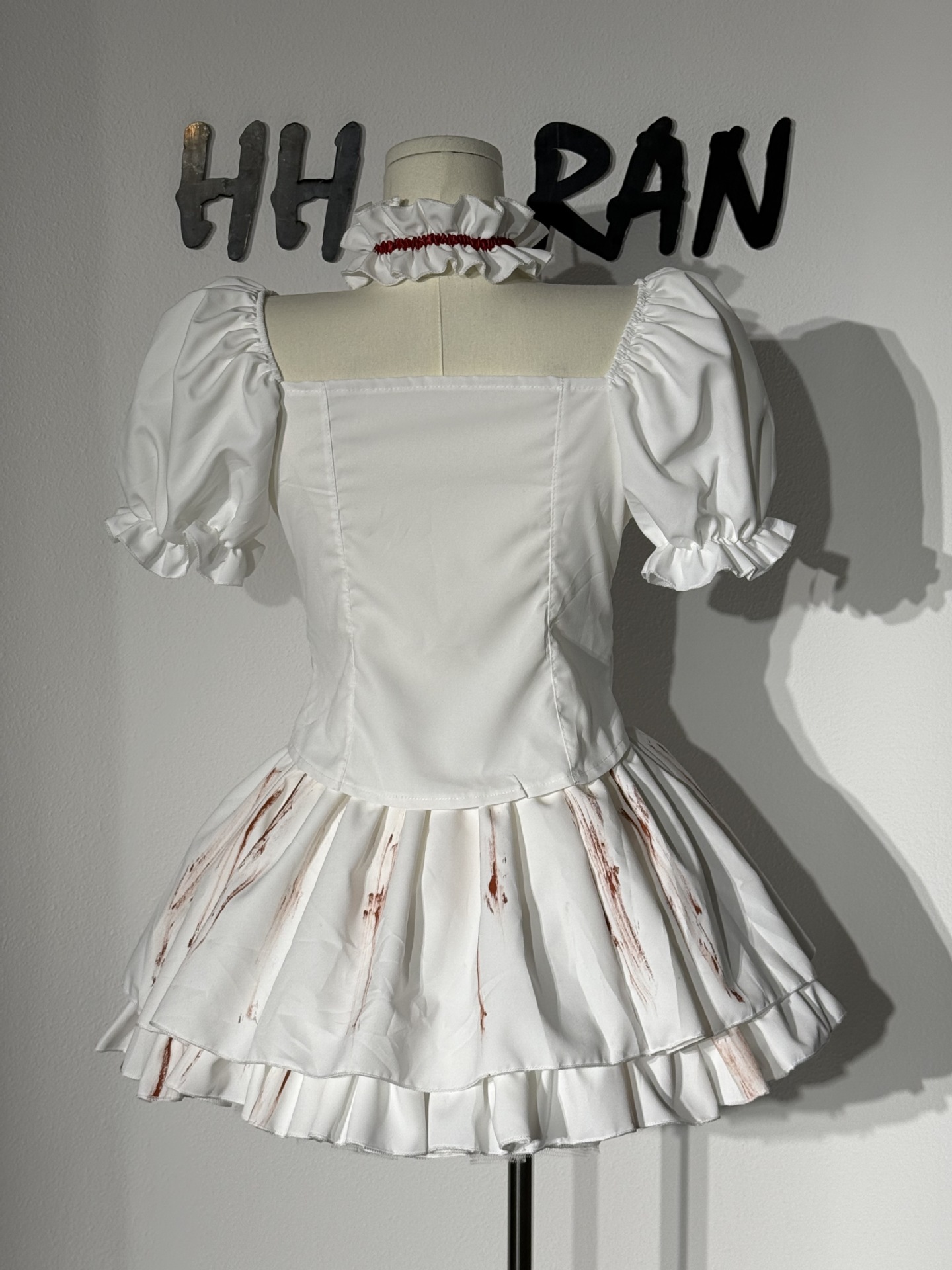 Gothic Bloody Doll Stage Performance Costumes Lolita Maid With