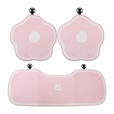 Multi-function pad, Cute Rear Ventilated Seat Cover - spring-and-autumn-short-fleecelittle-rabbit-cushion-3-piece-set