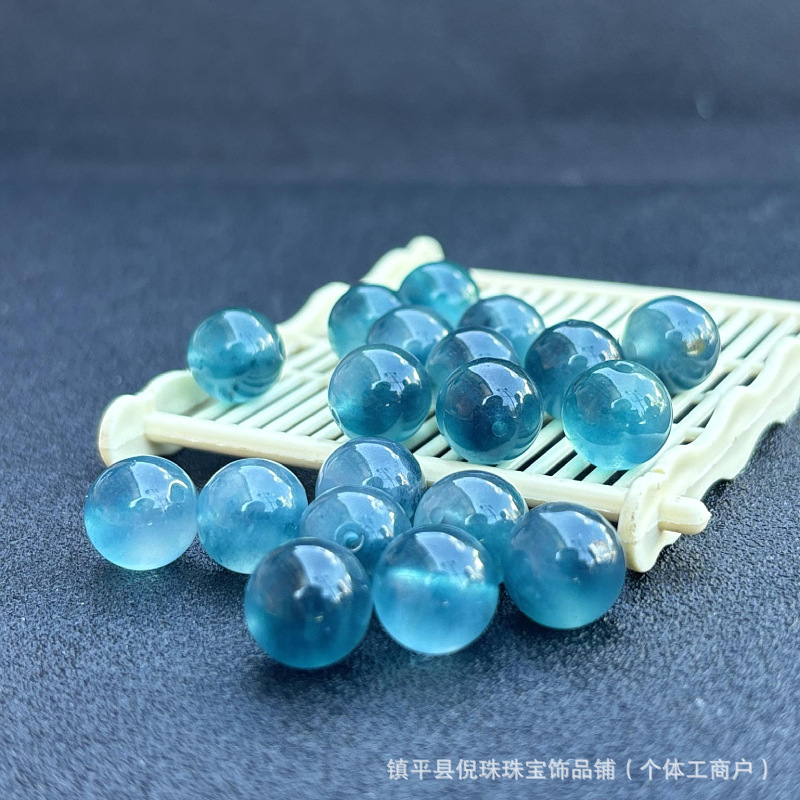 Esmeralda de hielo, flores de flores de sol, cuentas dispersas, cuentas semiacabadas, DIY, joyas de collar de pulseras tejidas a mano