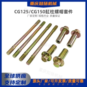 Zongshen CG200 CG125/CG150 motosiklet mühərriki silindr bolt və qoz dəsti