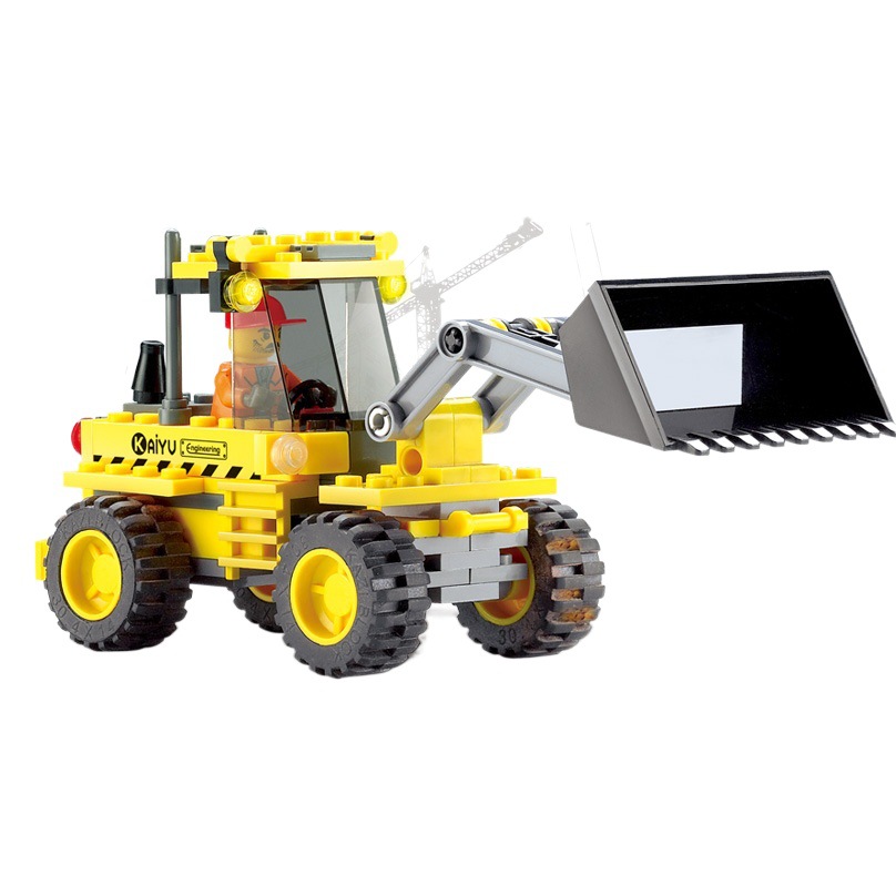 Bloques de Construcción de la Serie United Creation B 8042B, Bulldozer de Ingeniería Urbana, Juego de Bloques de Construcción en Caja Pequeña, Juguetes para Niños image 1